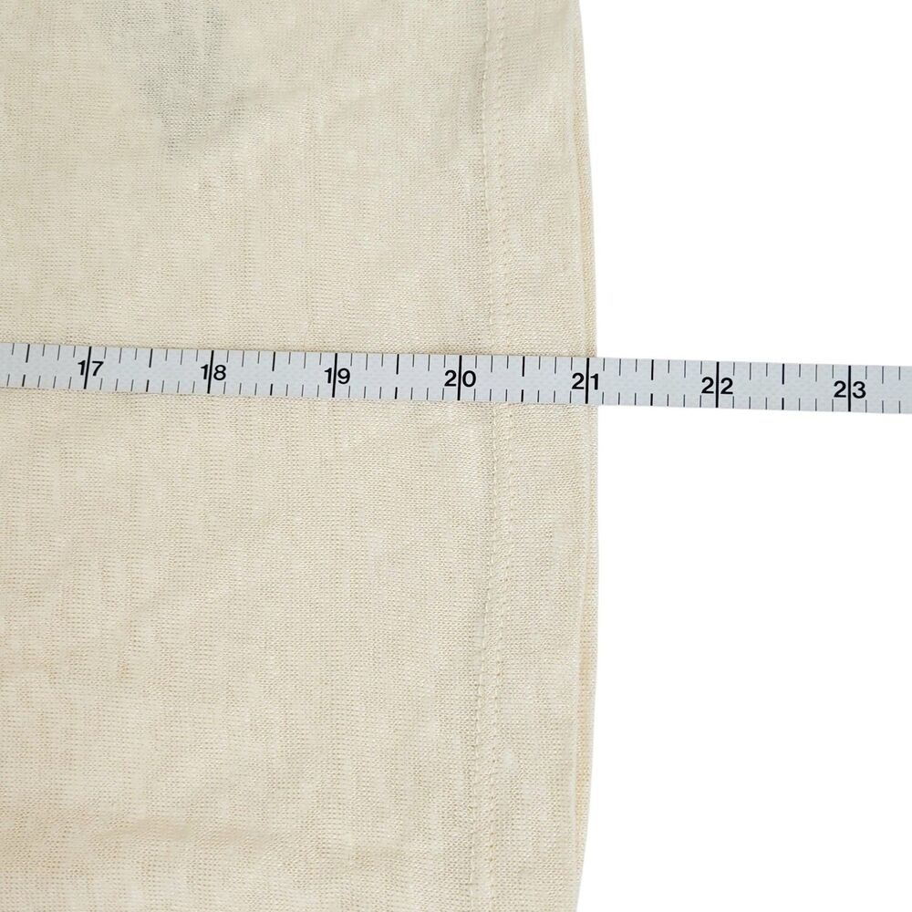 J. Crew Relaxed Textured Cream Linen Minimalist Short Sleeve T Shirt Size XS NWT - Picture 9 of 9